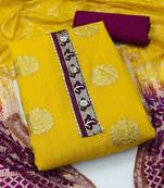 woven design unstitched dress material