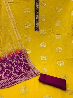 woven design unstitched dress material 3
