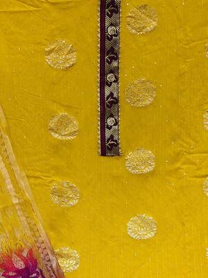 woven design unstitched dress material 4