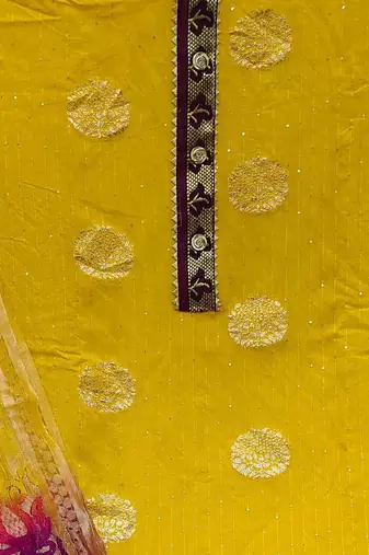 woven design unstitched dress material