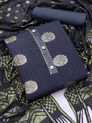 woven design unstitched dress material 1
