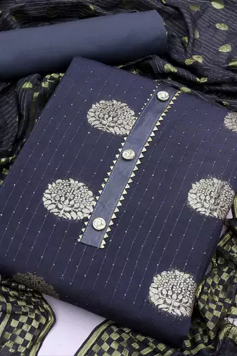 woven design unstitched dress material
