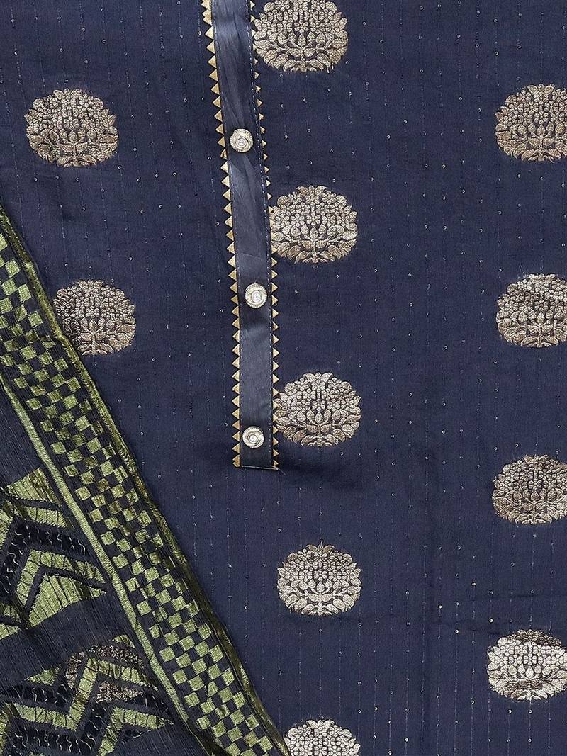 woven design unstitched dress material