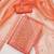 floral embroidered organza unstitched dress material