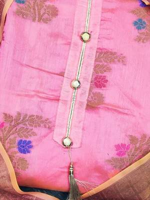 woven design unstitched dress material 3