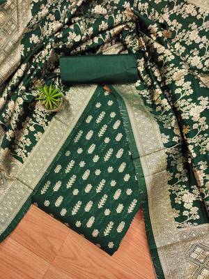 ethnic motifs woven design unstitched dress material 1