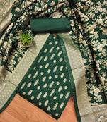 ethnic motifs woven design unstitched dress material