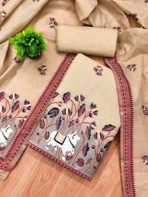 embroidered organza unstitched dress material 1