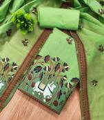 embroidered organza unstitched dress material