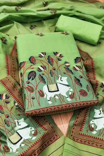 embroidered organza unstitched dress material