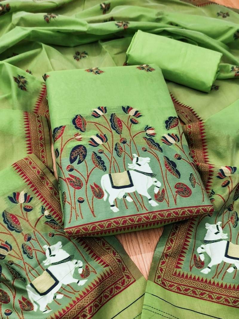 embroidered organza unstitched dress material