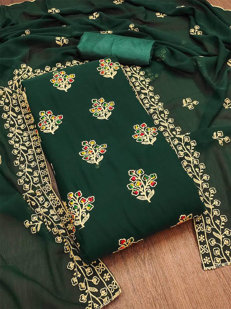 floral printed unstitched dress material