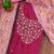 floral embroidered unstitched dress material