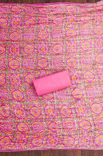floral embroidered unstitched dress material