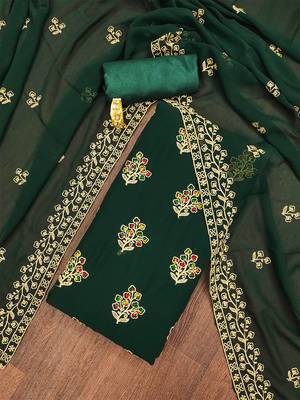 floral printed unstitched dress material 2