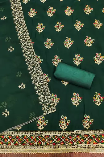 floral printed unstitched dress material
