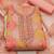 embroidered sequined organza unstitched dress material