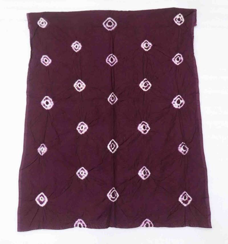 bandhani dyed unstitched dress material