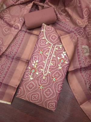 printed unstitched dress material 1