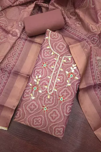 printed unstitched dress material