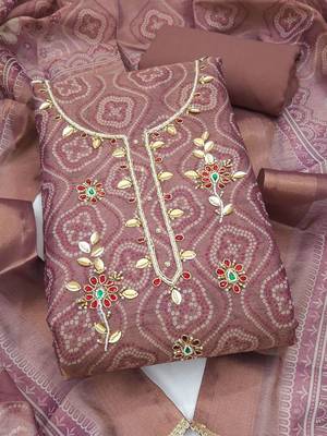 printed unstitched dress material 2