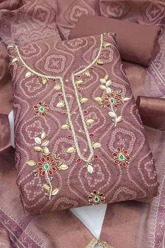 printed unstitched dress material