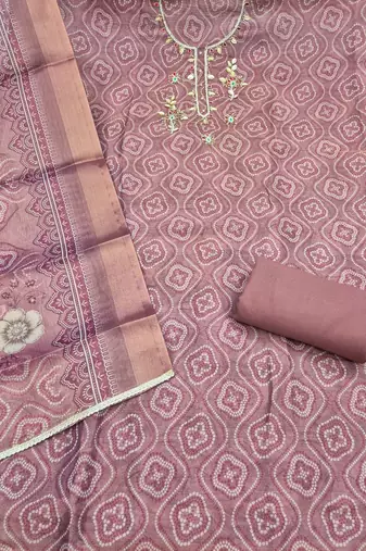 printed unstitched dress material