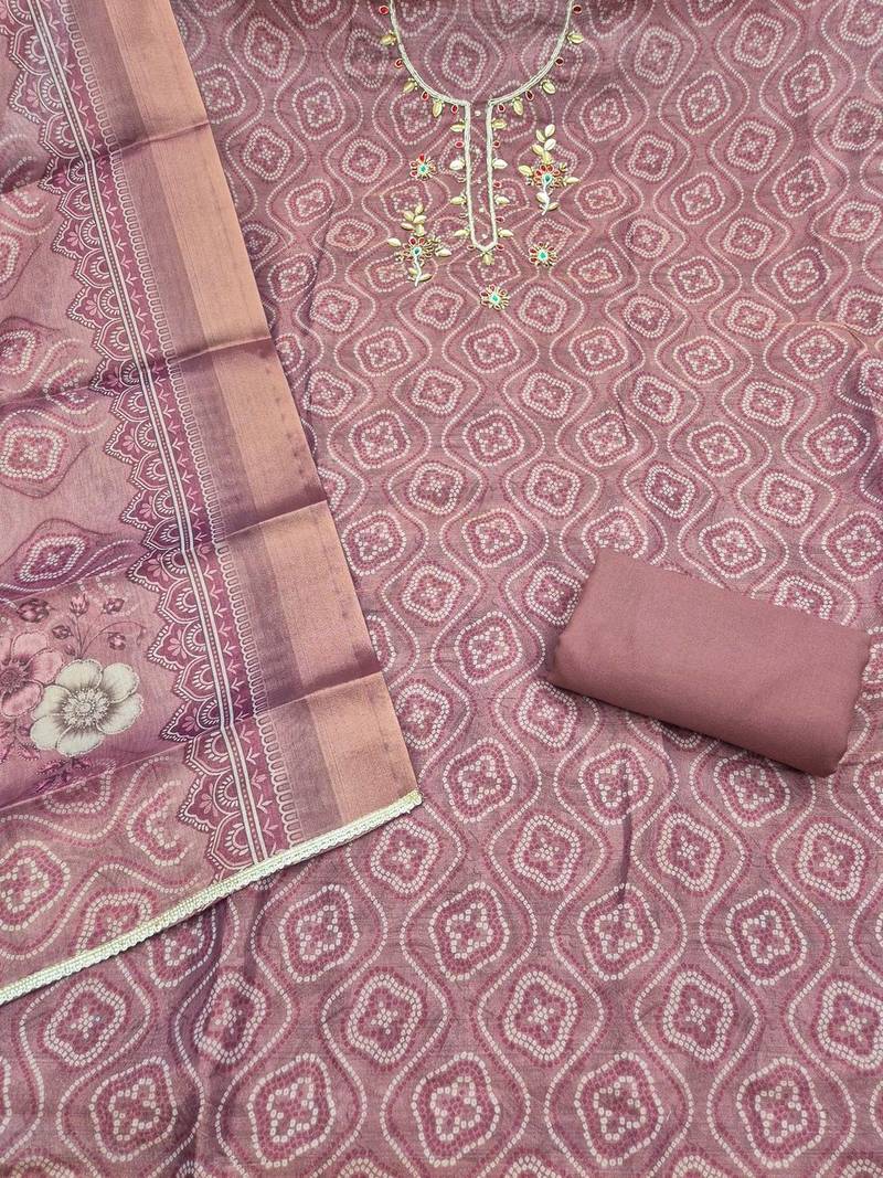 printed unstitched dress material