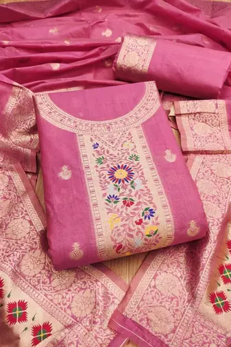  cotton unstitched dress material
