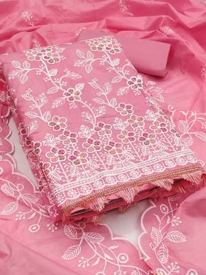 embroidered unstitched dress material 1