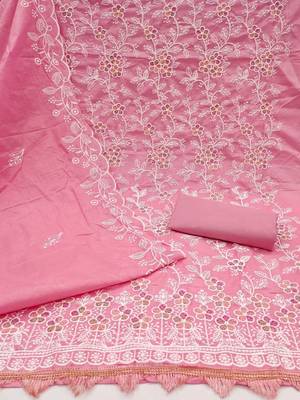 embroidered unstitched dress material 3