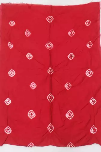 bandhani dyed unstitched dress material