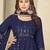 embroidered semi-stitched dress material