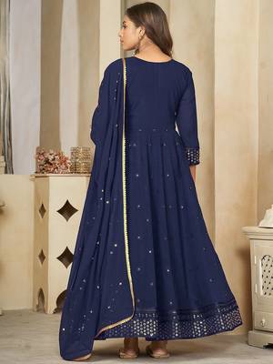 embroidered semi-stitched dress material 3