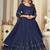 embroidered semi-stitched dress material