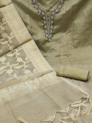 floral embroidered breads work unstitched dress material 3