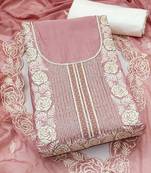 embroidered unstitched dress material