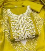 embroidered unstitched dress material