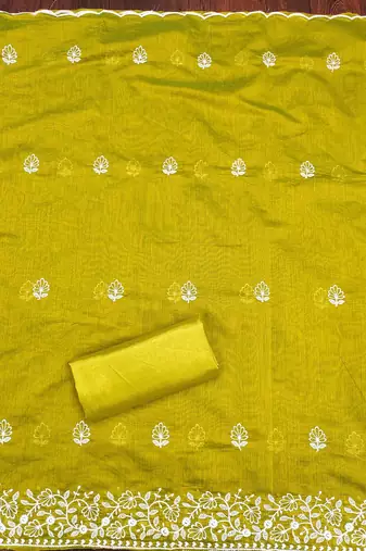 embroidered unstitched dress material