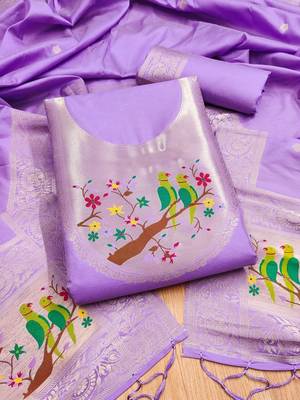 embroidered unstitched dress material 1