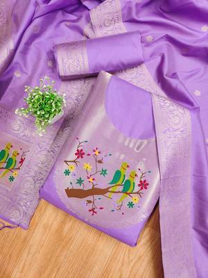 embroidered unstitched dress material 2