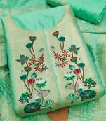 embroidered unstitched dress material