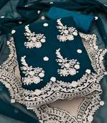silk georgette unstitched dress material