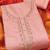 women peachembellished unstitched dress material