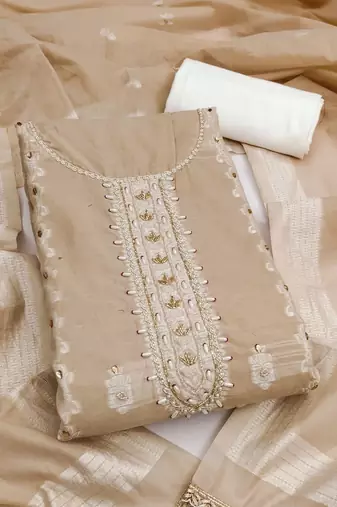semi-stitched dress material