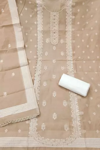 semi-stitched dress material