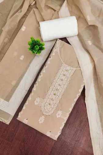 semi-stitched dress material