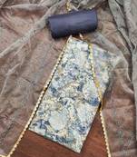 floral printed gotta patti unstitched dress material