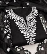embroidered unstitched dress material