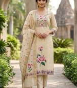 semi-stitched dress material
